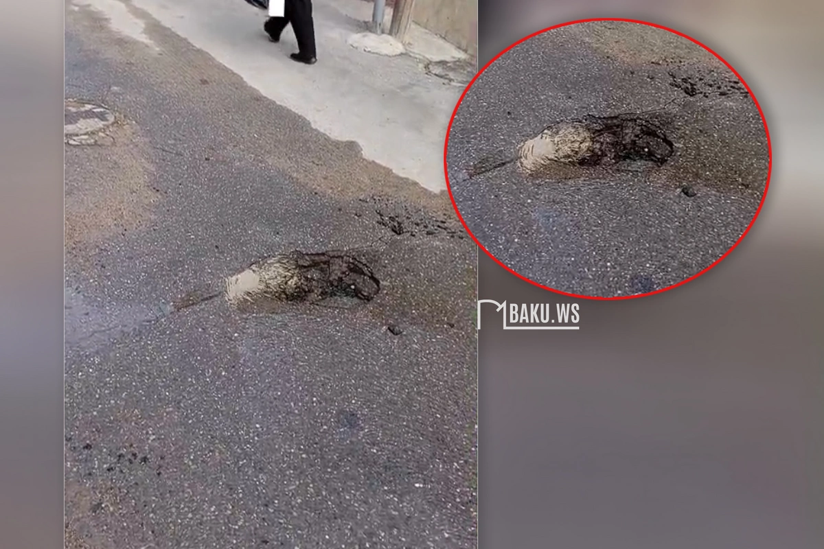 Yasamalda su xəttində SIZINTI