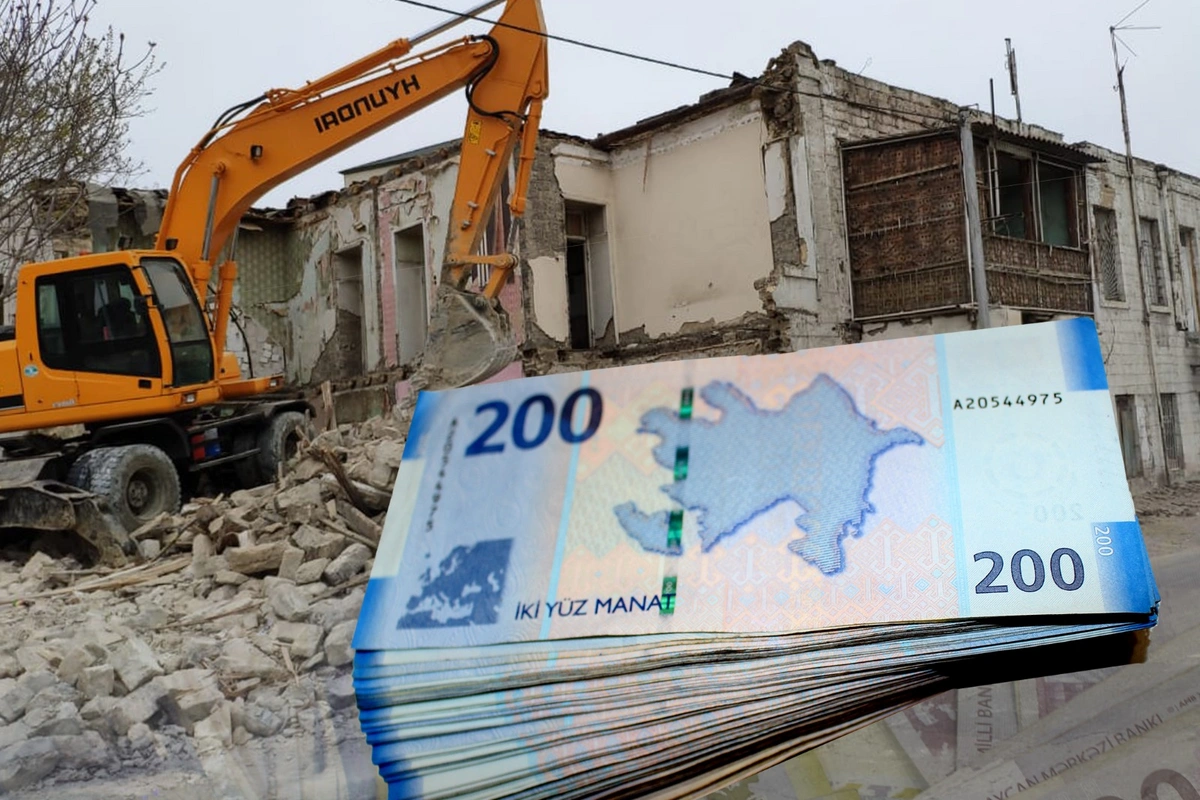 Sökülən evlərə görə kompensasiya məbləği 4 min manat olsun Sökülən evlərə görə kompensasiya məbləği 4 min manat olsun