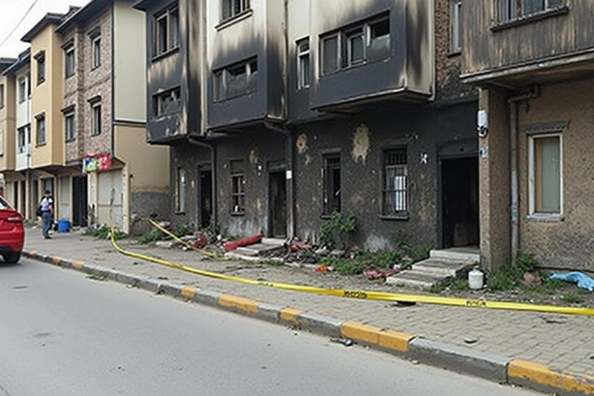 Dünən yanan ərazidən bu gün kişi meyiti tapıldı