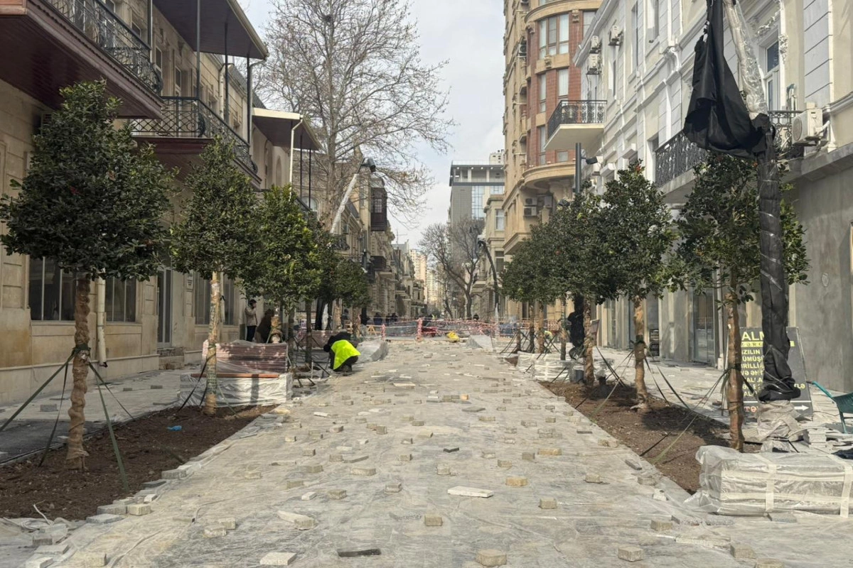 BŞİH: İslam Səfərli küçəsində abadlıq-quruculuq işləri davam etdirilir