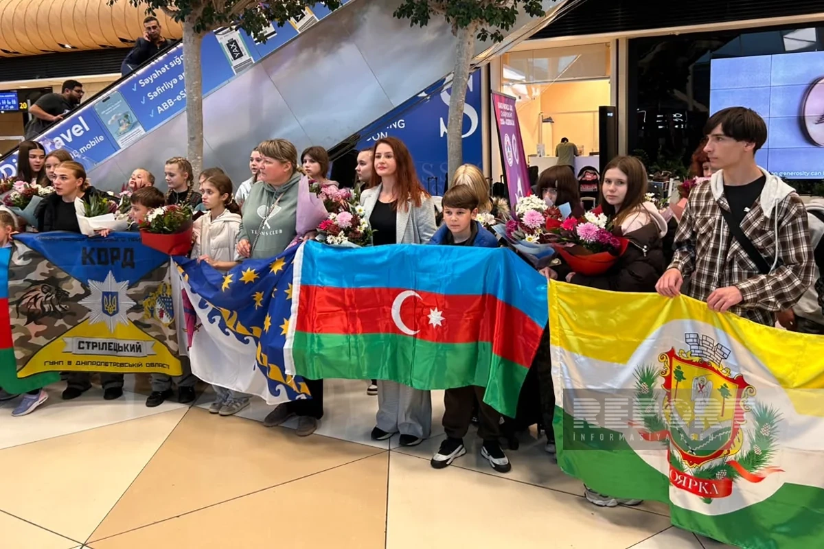 Очередная группа украинских детей прибыла в Азербайджан на реабилитацию