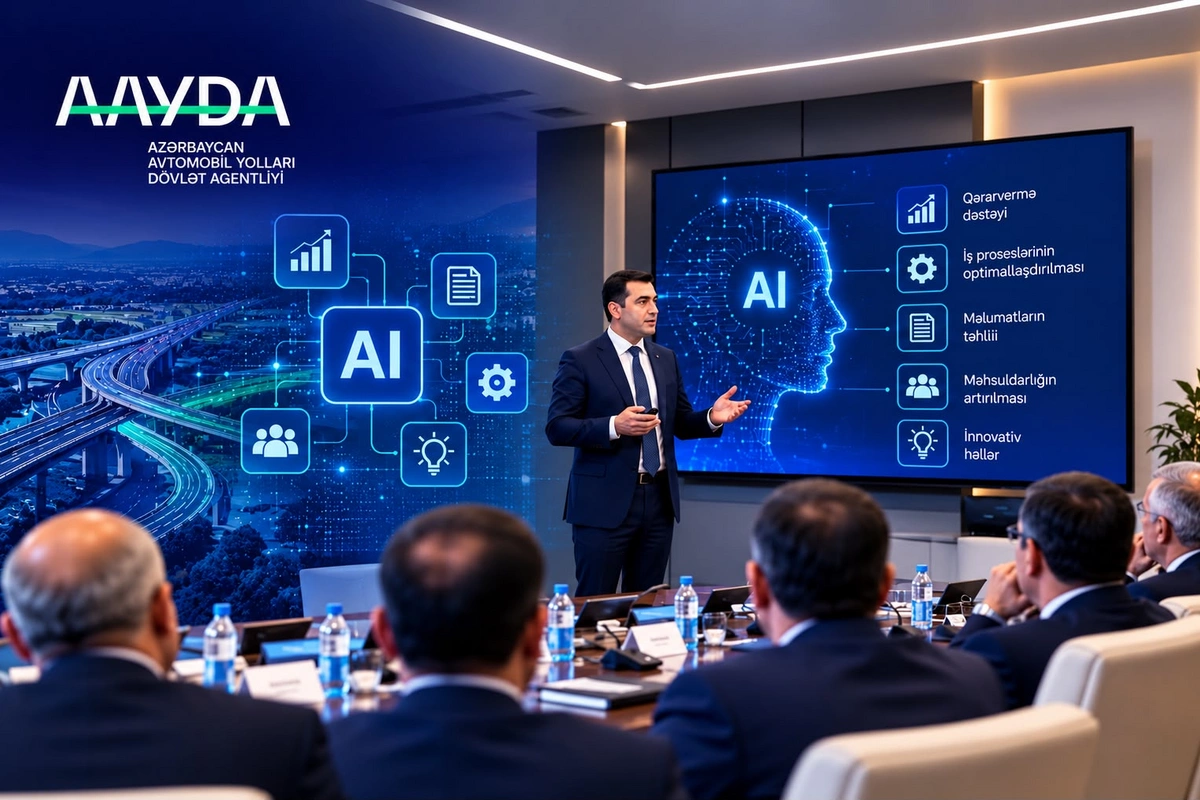 AAYDA-da süni intellekt idarəetmə və iş proseslərinə tətbiq edilir