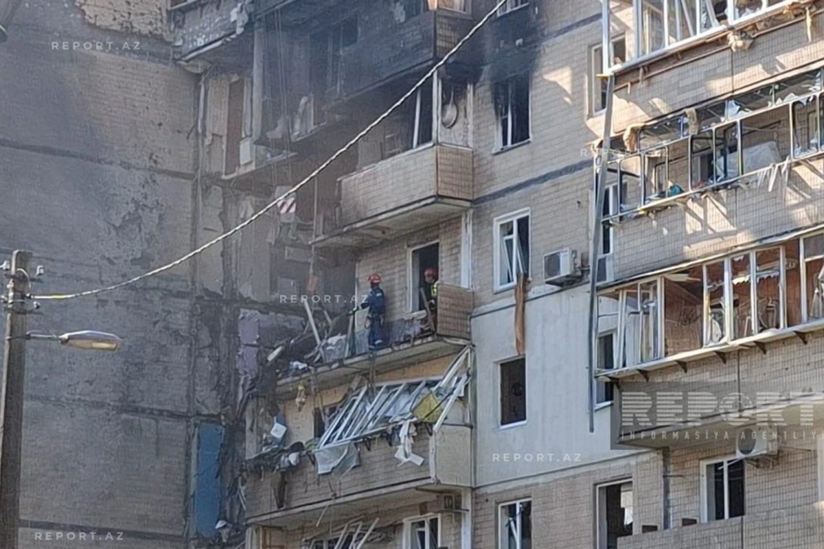 Rusiyanın PUA hücumundan sonra Kiyev Rusiyanın PUA hücumundan sonra Kiyev