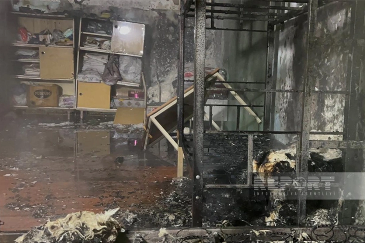 Kürdəmirdə uşaq bağçasında yanğın olub