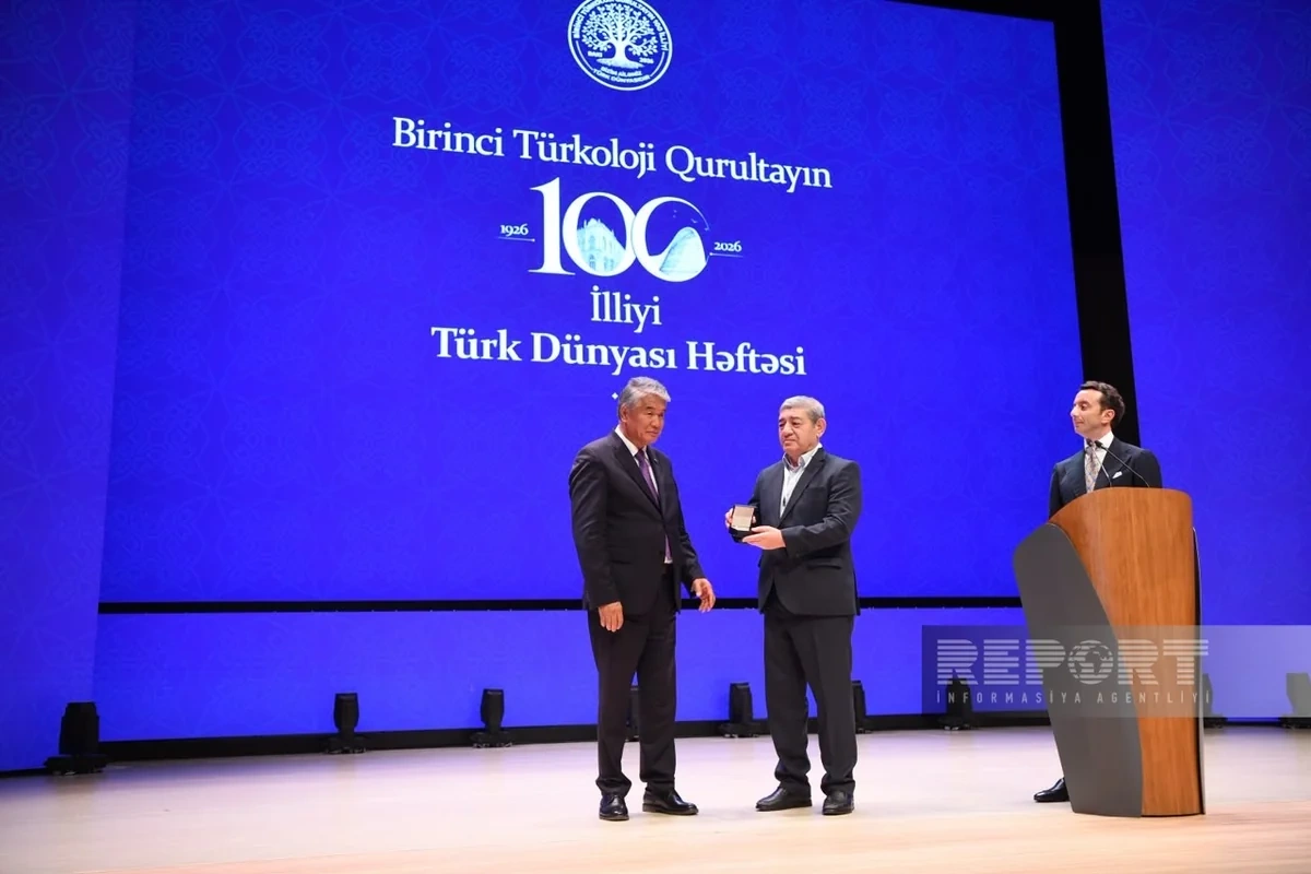 Bir qrup alim Birinci Türkoloji Qurultayın 100 illiyi (1926–2026) xatirə nişanı ilə təltif edilib