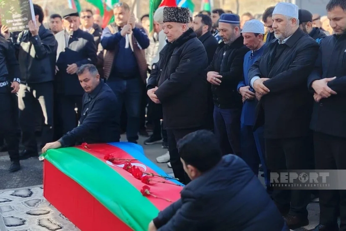 Mingəçevirdə I Qarabağ müharibəsinin itkin-şəhidi Şahin Kərimovla vida mərasimi keçirilib