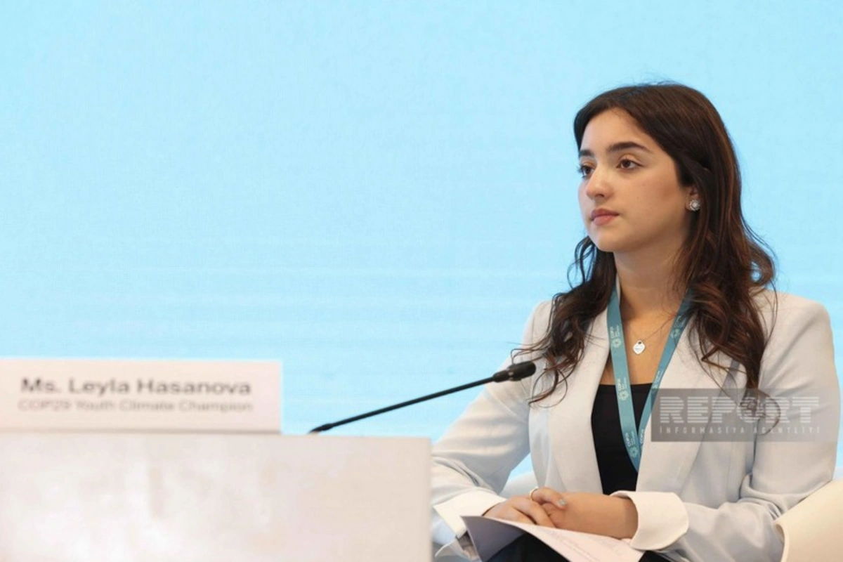 Leyla Həsənova COP29 iştirakçılarına: Qərarlarınızın indiki və gələcək nəsillərə təsir edə biləcəyini düşünün Leyla Həsənova COP29 iştirakçılarına: Qərarlarınızın indiki və gələcək nəsillərə təsir edə biləcəyini düşünün