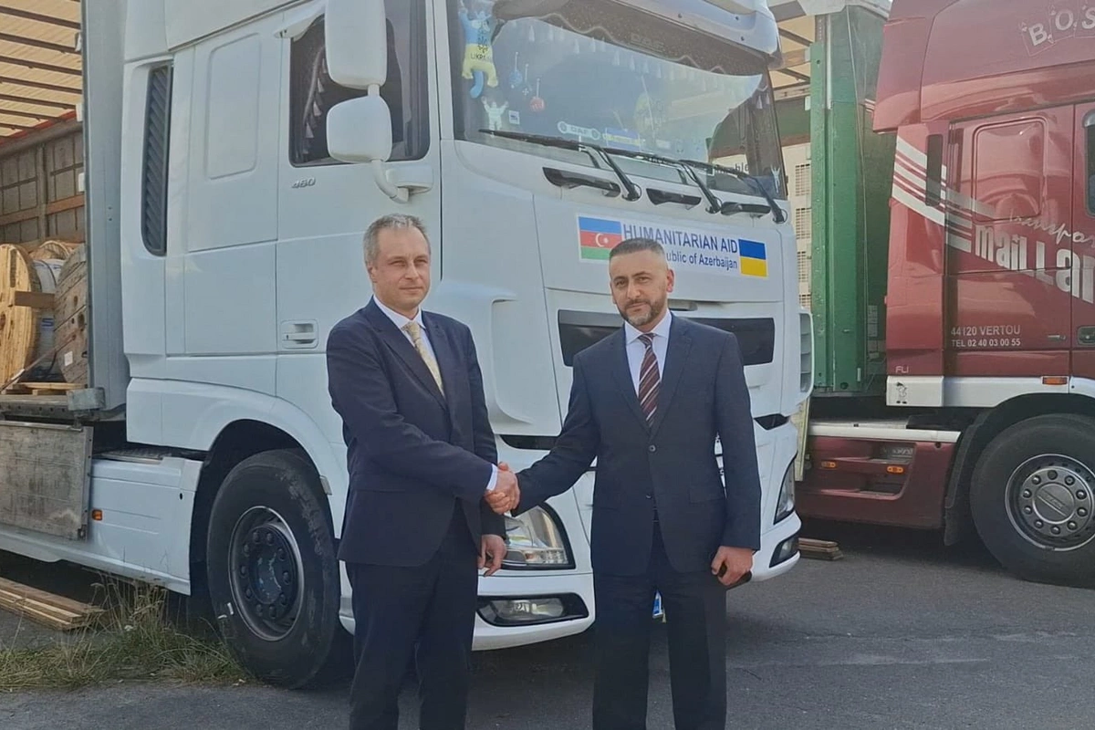 Отправленная из Азербайджана гумпомощь прибыла в Украину Отправленная из Азербайджана гумпомощь прибыла в Украину