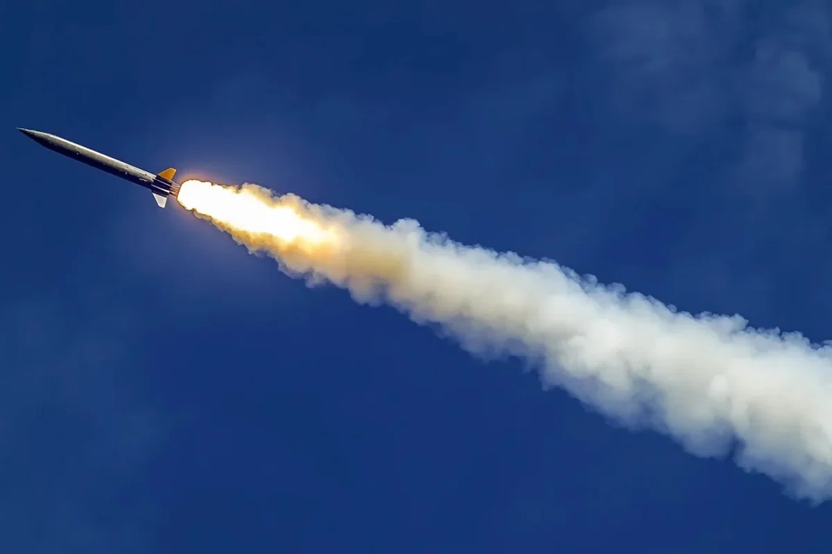 An Iranian missile intercepted over the Israeli parliament