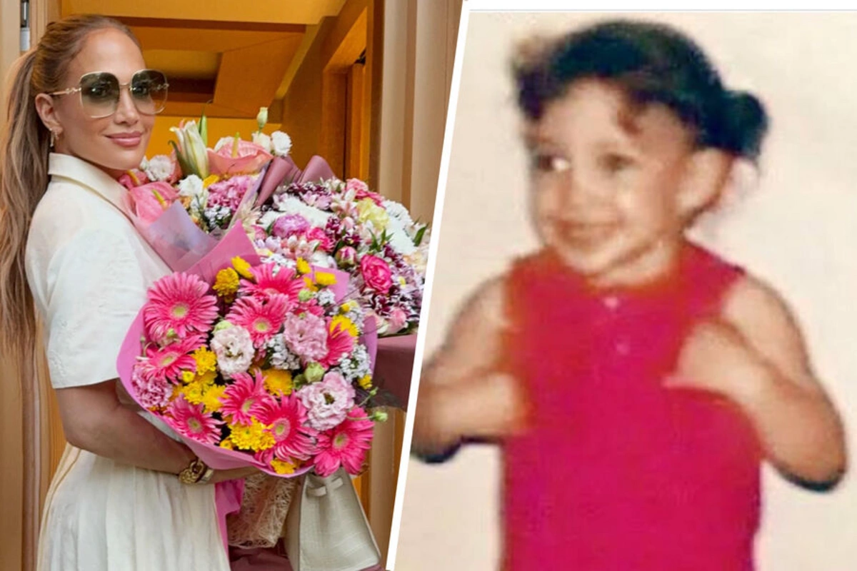 Jennifer Lopez published a childhood photo with a cake on her 56th birthday Jennifer Lopez published a childhood photo with a cake on her 56th birthday