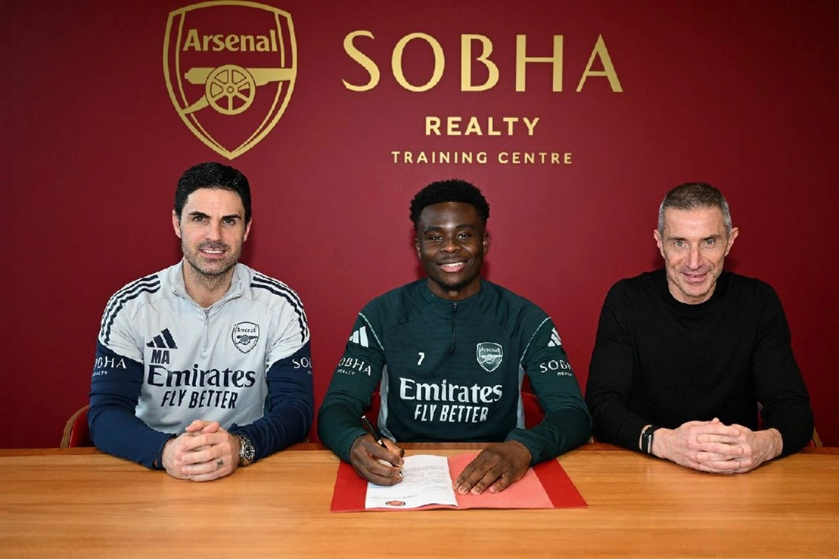Bukayo Saka Arsenalla müqaviləni 2031-ci ilə qədər uzatdı