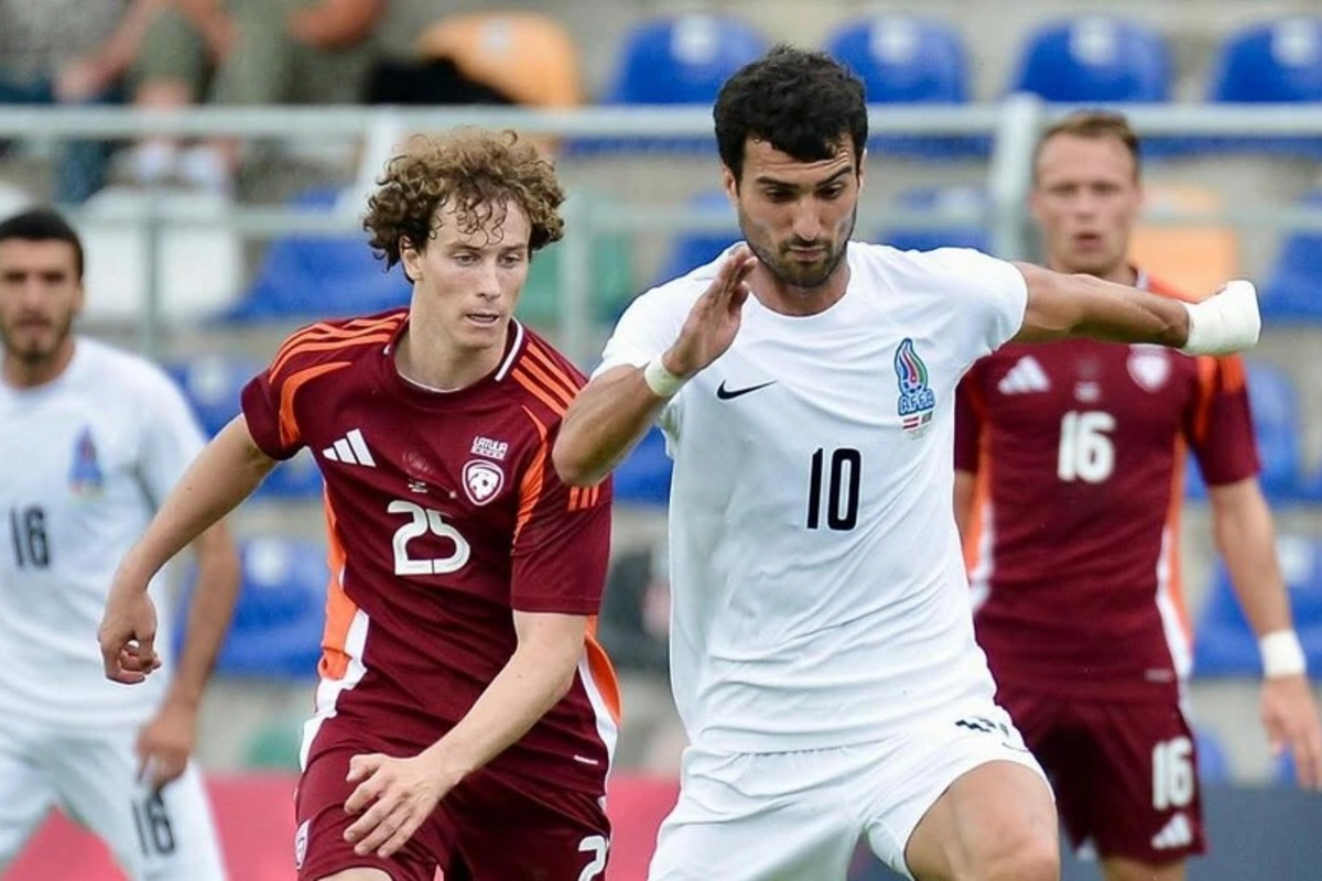 Azerbaijan and Latvia national teams played to a draw