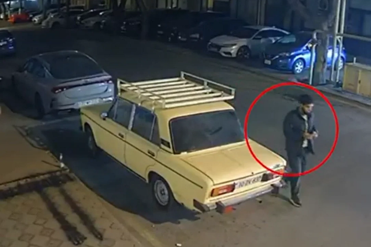 Nərimanovda avtomobillərdən oğurluğun ANBAAN GÖRÜNTÜLƏRİ