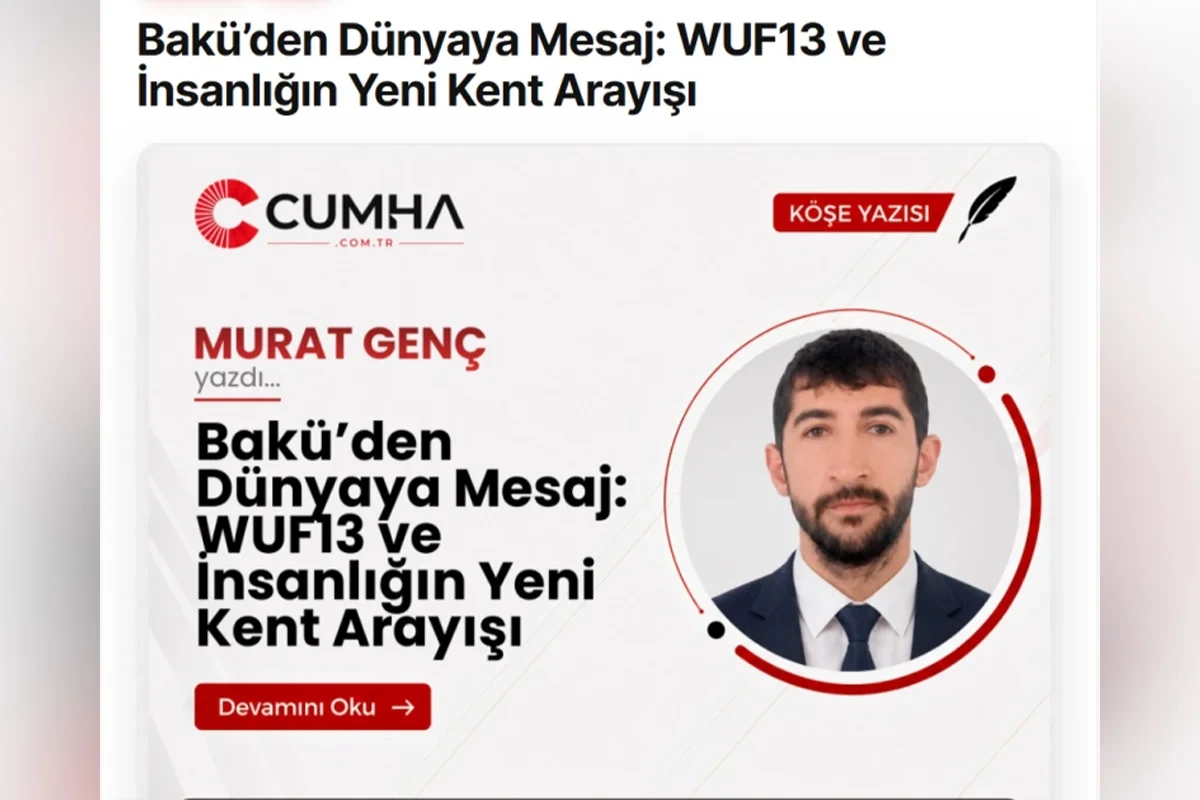 Dünya mediası: Azərbaycan WUF13 vasitəsilə inkişaf etməkdə olan ölkələrin səsini dünyaya çatdırır