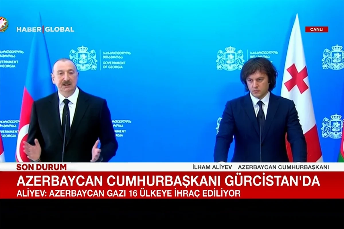 Turkish TV channel Haber Global covered Ilham Aliyev's visit to Georgia