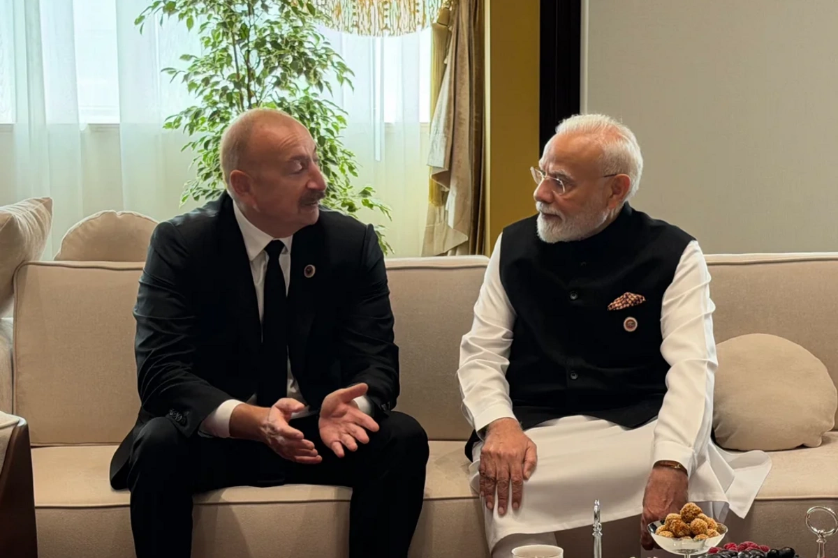 İlham Əliyev Narendra Modi ilə görüşü barədə paylaşım edib