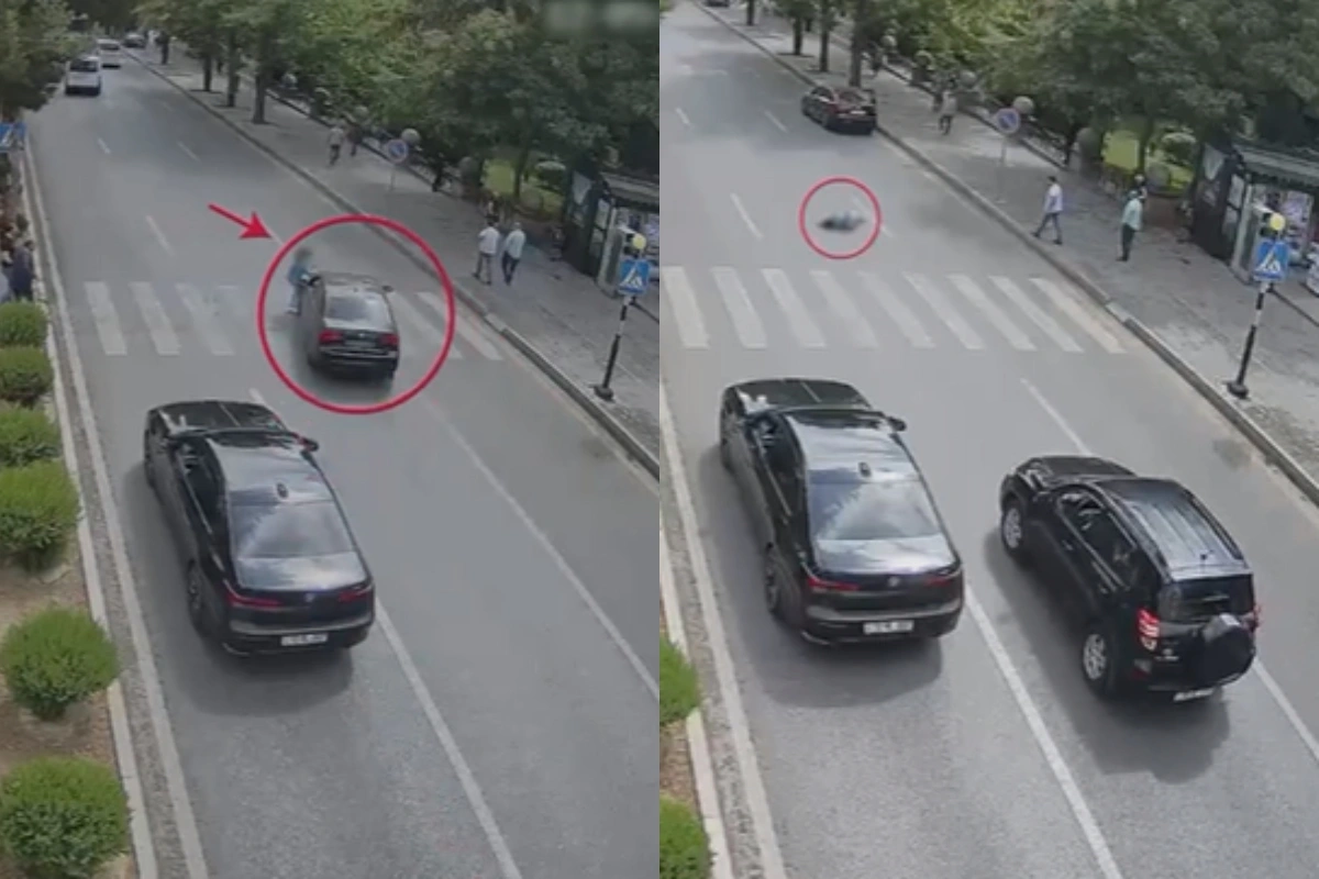 Тяжелая авария в Баку: автомобиль сбил пешехода Тяжелая авария в Баку: автомобиль сбил пешехода