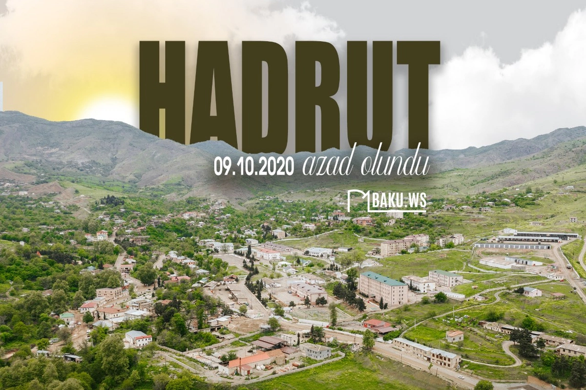 Hadrutun işğaldan azad olunmasından 6 il ötür