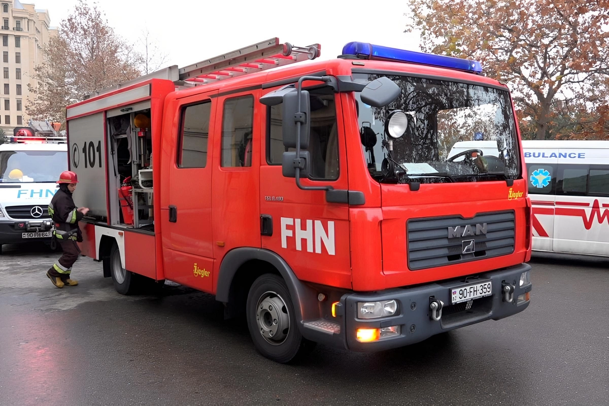 Bakının mərkəzində mənzildə YANĞIN OLUB