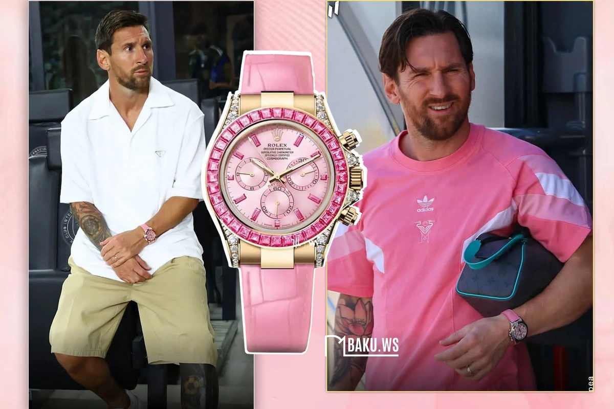 Lionel Messi 900 000 dollarlıq Barbie saatı ilə gündəm oldu