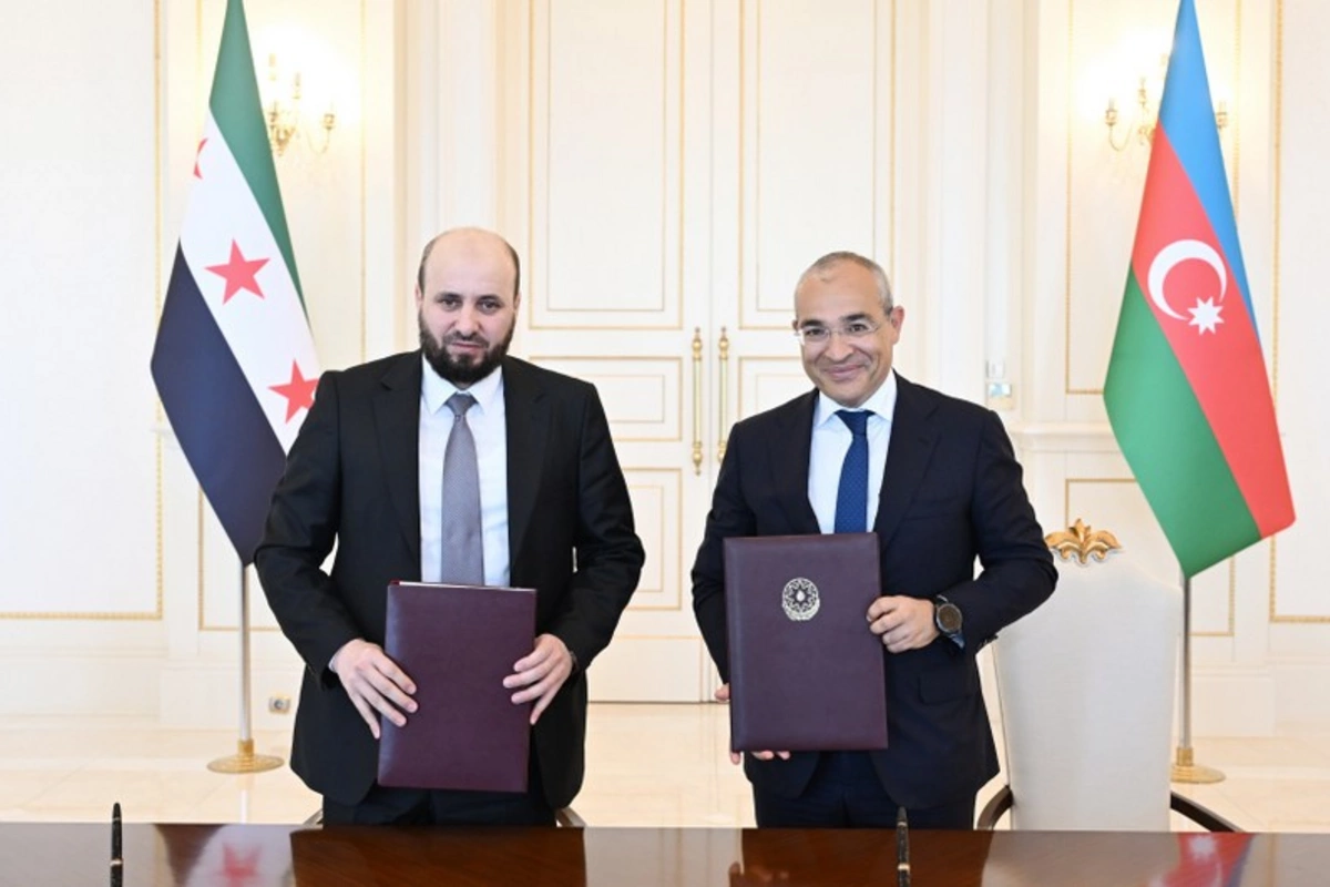 SOCAR ilə Suriya Ərəb Respublikası Hökuməti arasında Anlaşma Memorandumu imzalanıb