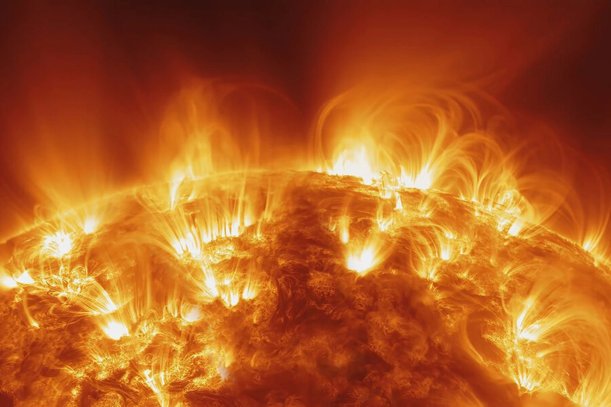 A strong flare occurred on the Sun