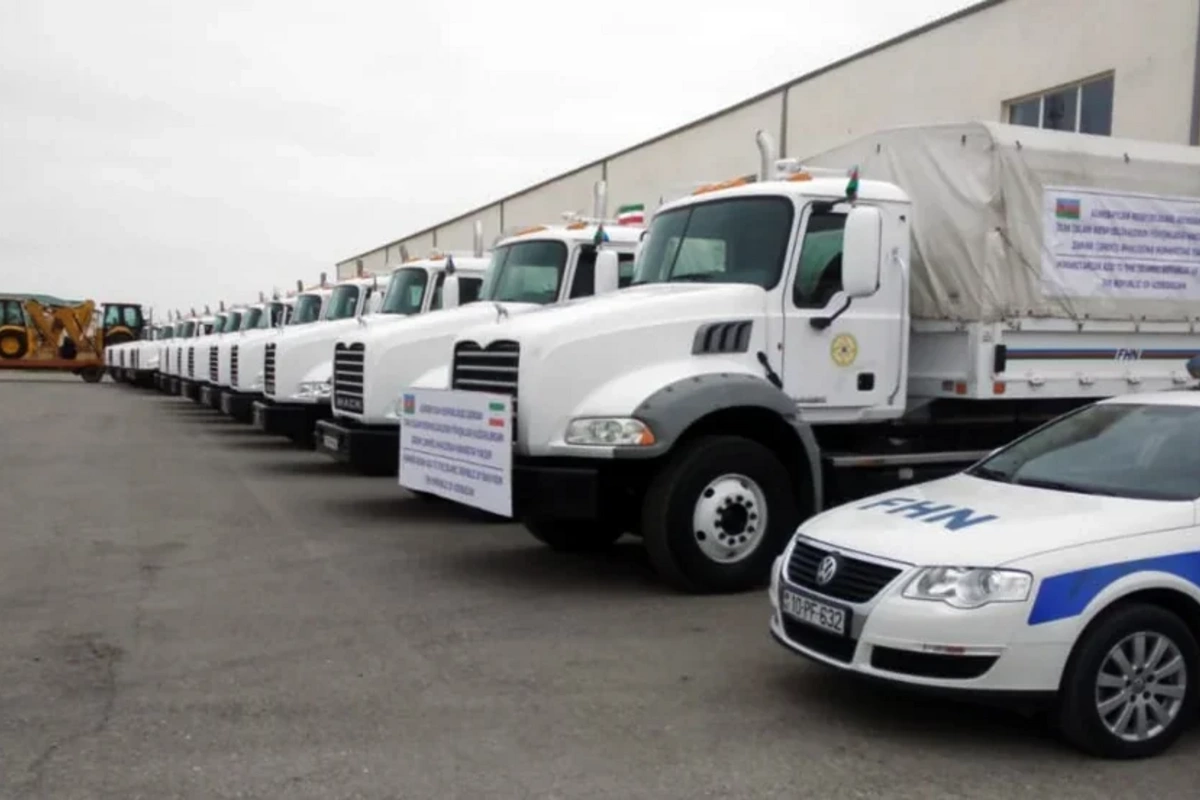 Azerbaijan sent humanitarian aid to Iran on the president's orders