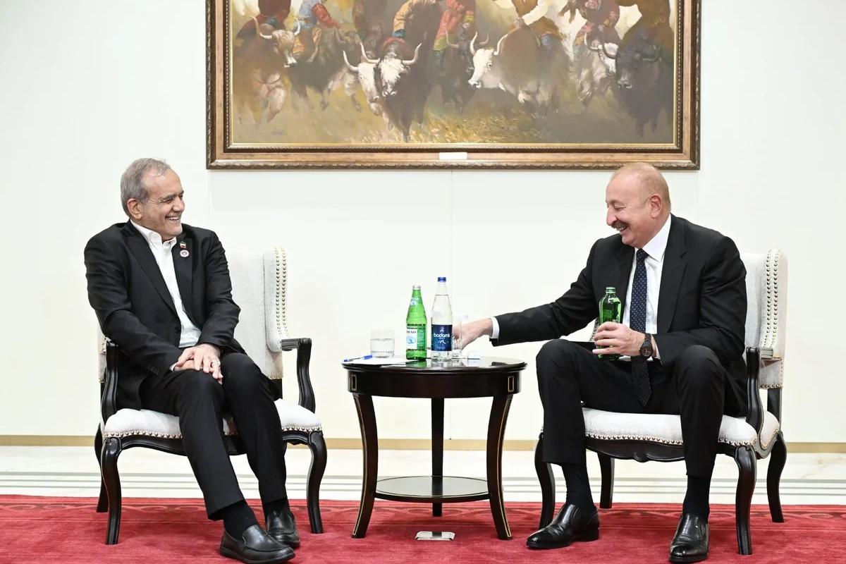 İlham Əliyev Məsud Pezeşkianı İstisuya qonaq edib