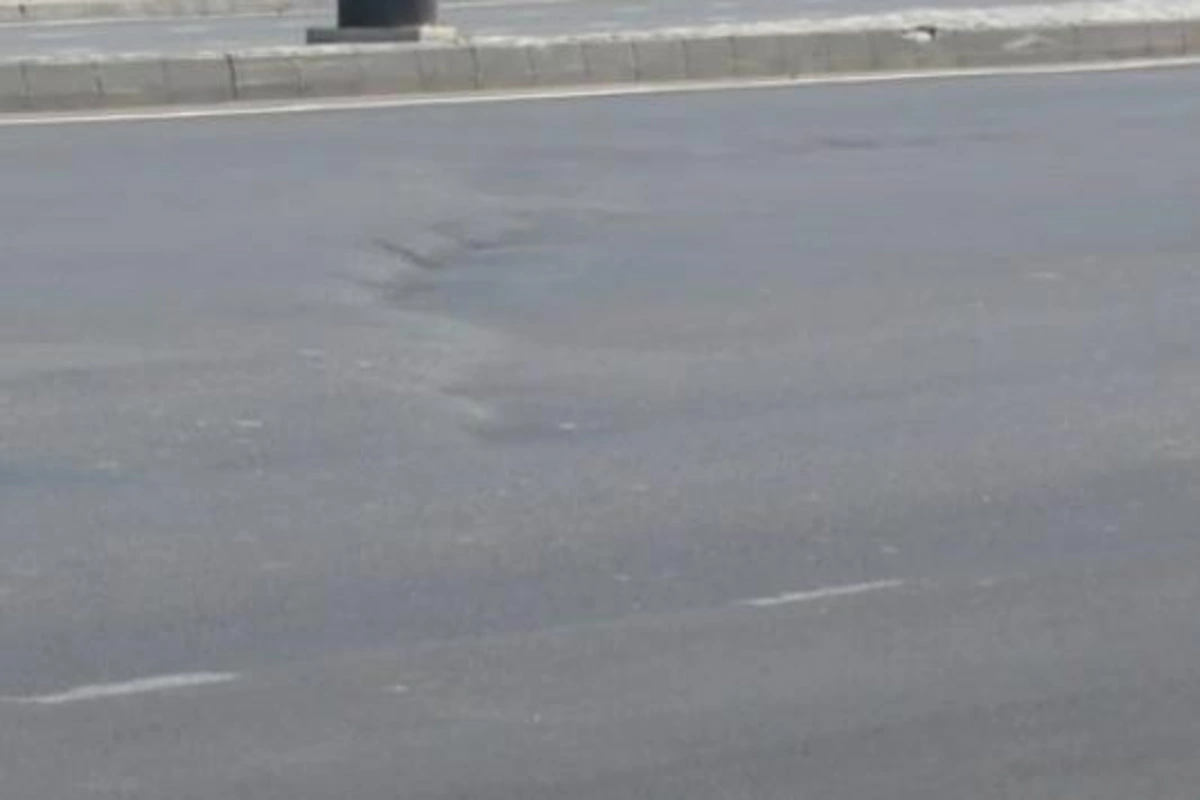 Təmir edilən yol yenə ÇÖKDÜ
