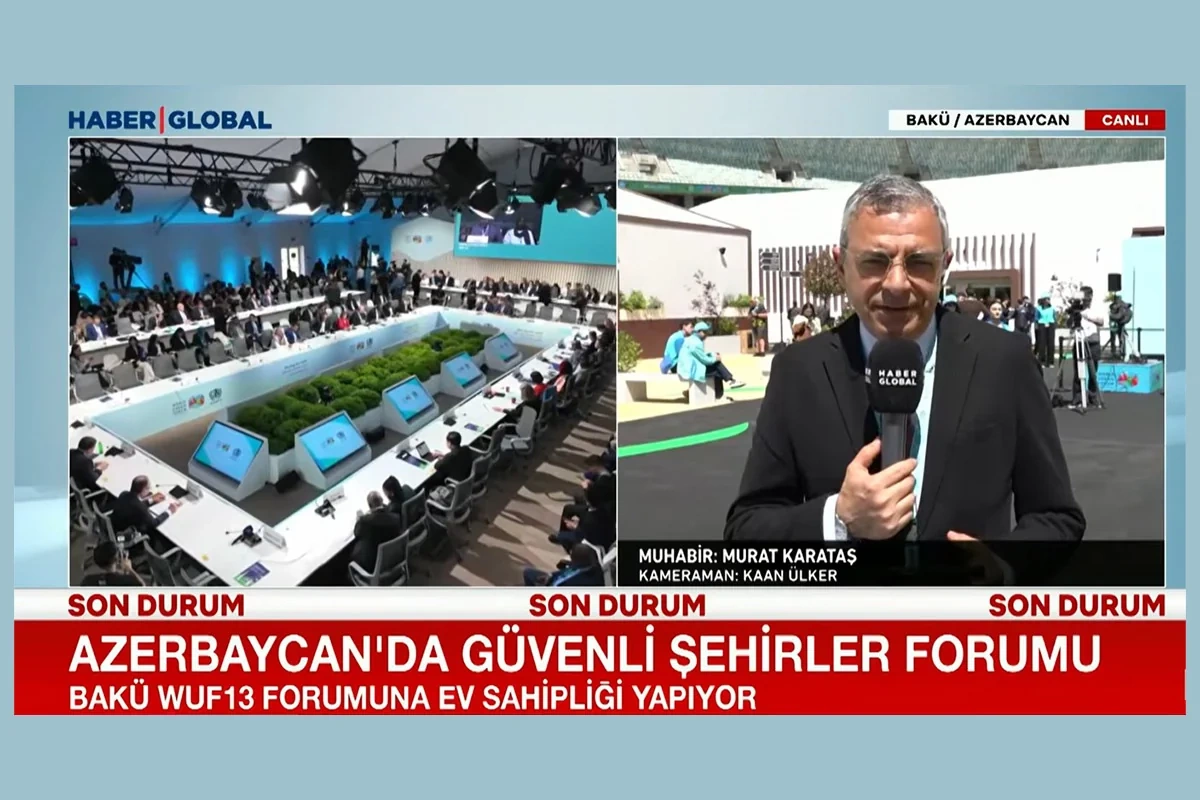 Türkiyənin Haber Global kanalı WUF13-un ikinci günündən videoreportaj hazırlayıb