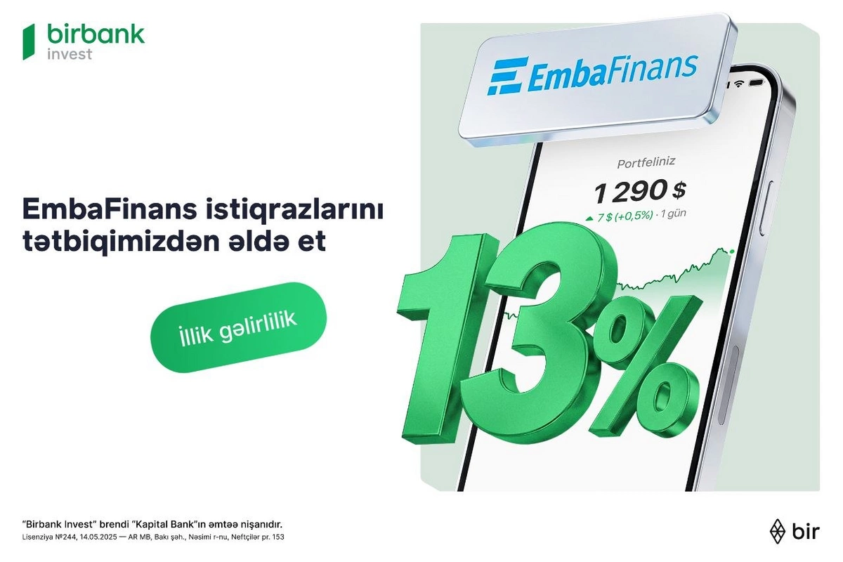 Birbank Invest vasitəsilə EmbaFinans BOKT istiqrazlarına investisiya etmək imkanı