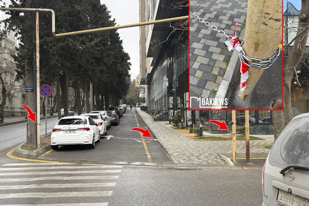 Bakıda parkinq restoran tərəfindən zəbt olunub?