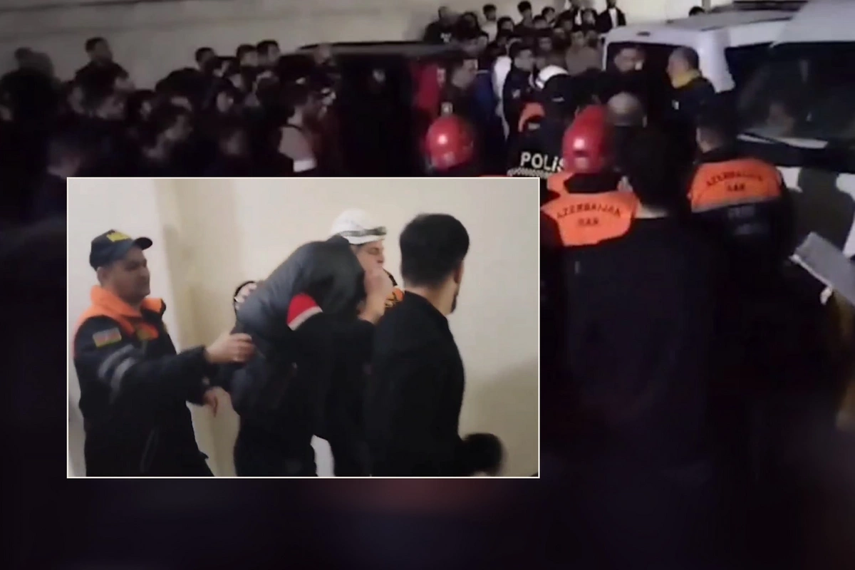 Xırdalanda kişi özünə xəsarət yetirdi - Binadan atmaq istədi