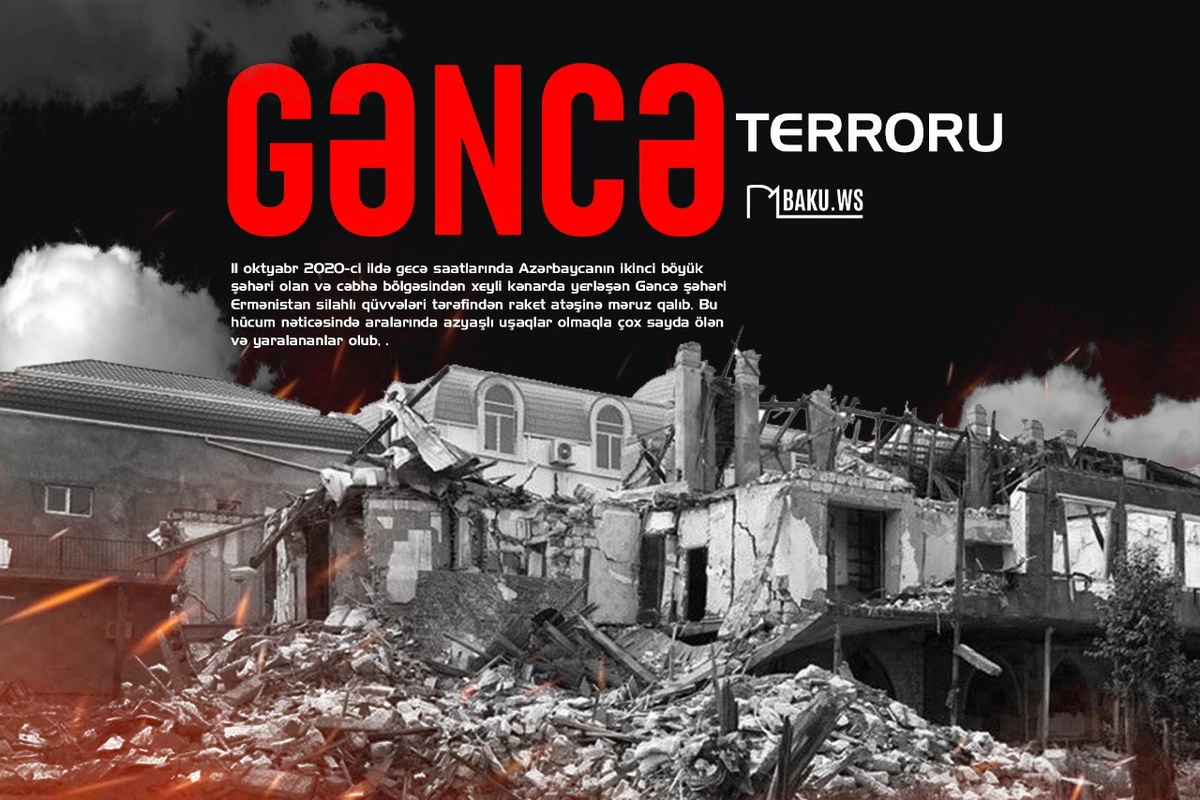 Ermənistanın Gəncədə törətdiyi dördüncü terrordan beş il ötür