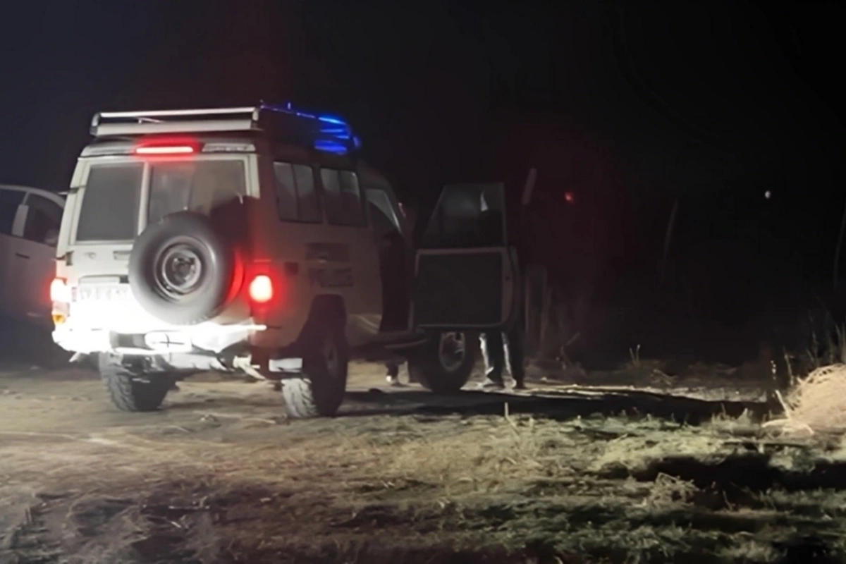 Footage from the crash site of the Turkish military transport aircraft