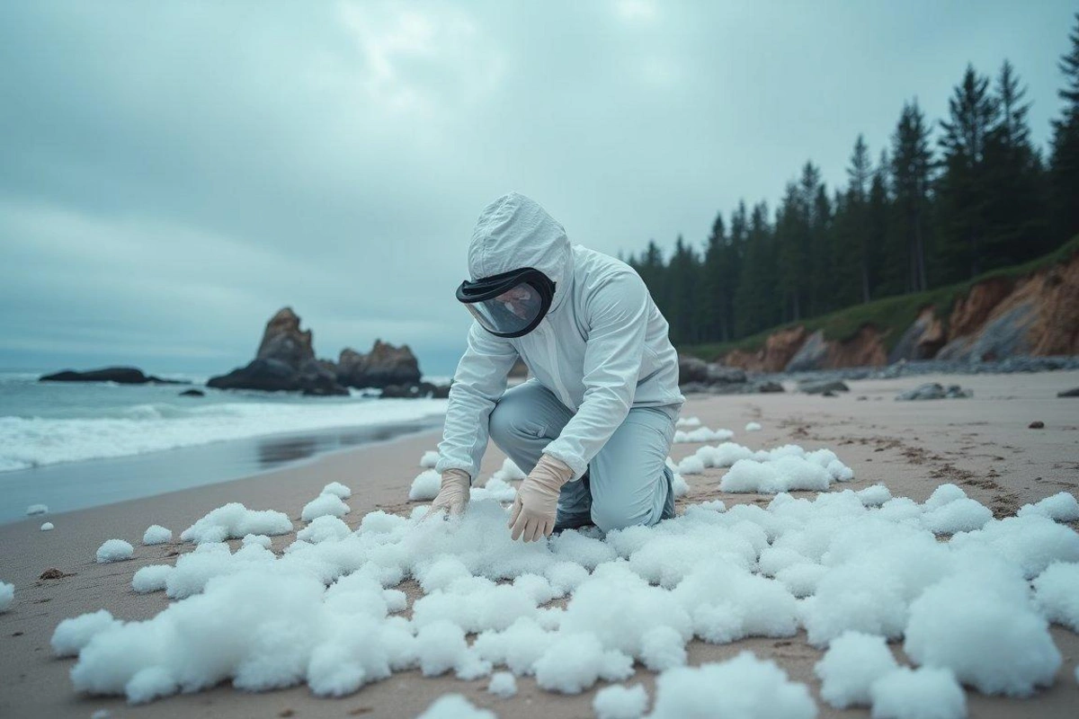 На пляже Финляндии обнаружили неизвестное вещество