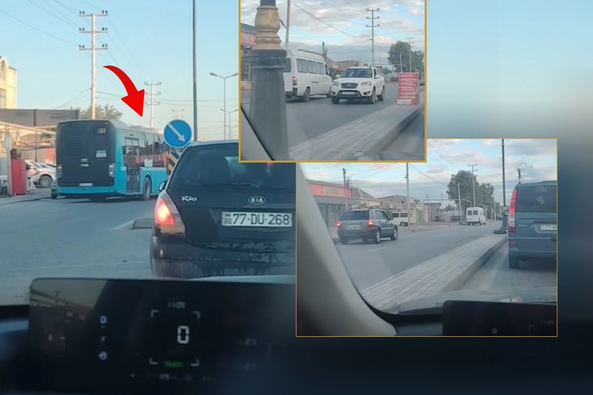 Bakıda bu ərazidə əksər sürücülər PROTİV SÜRÜR