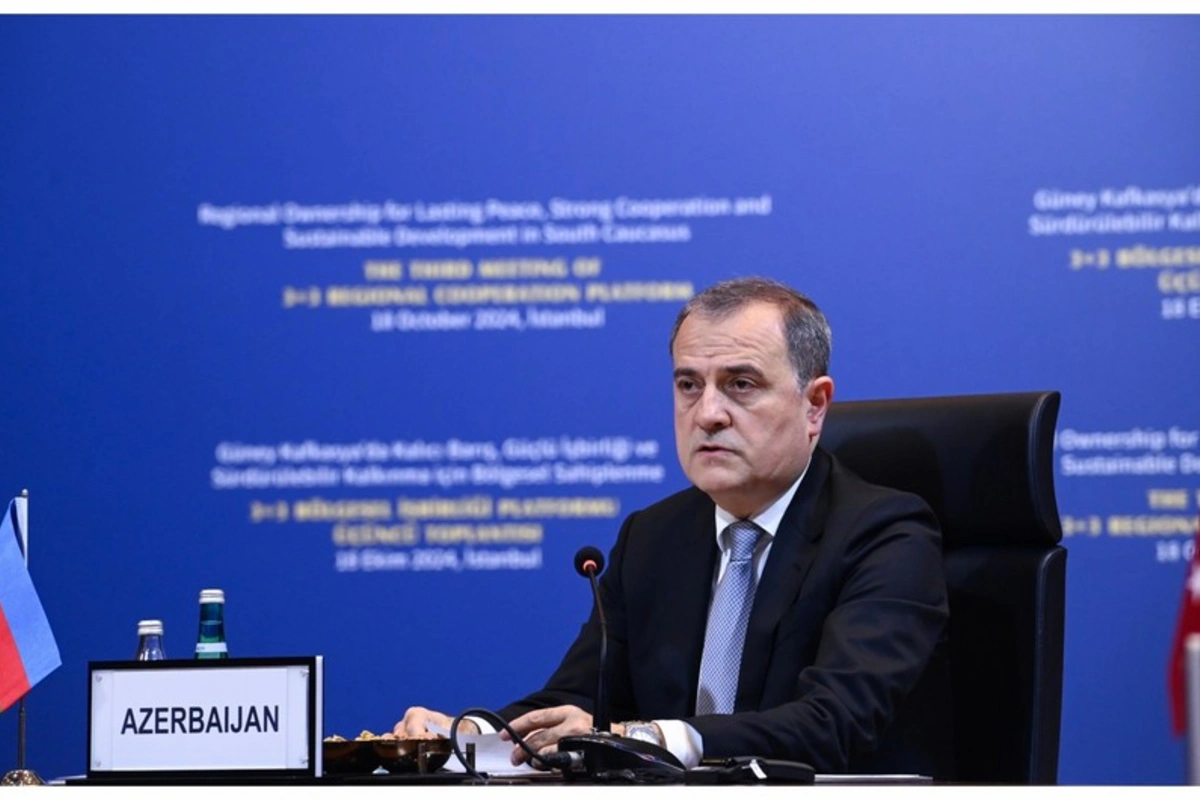 Ceyhun Bayramov 3+3 regional platformasının nazirlər toplantısında çıxış edib - YENİLƏNİB