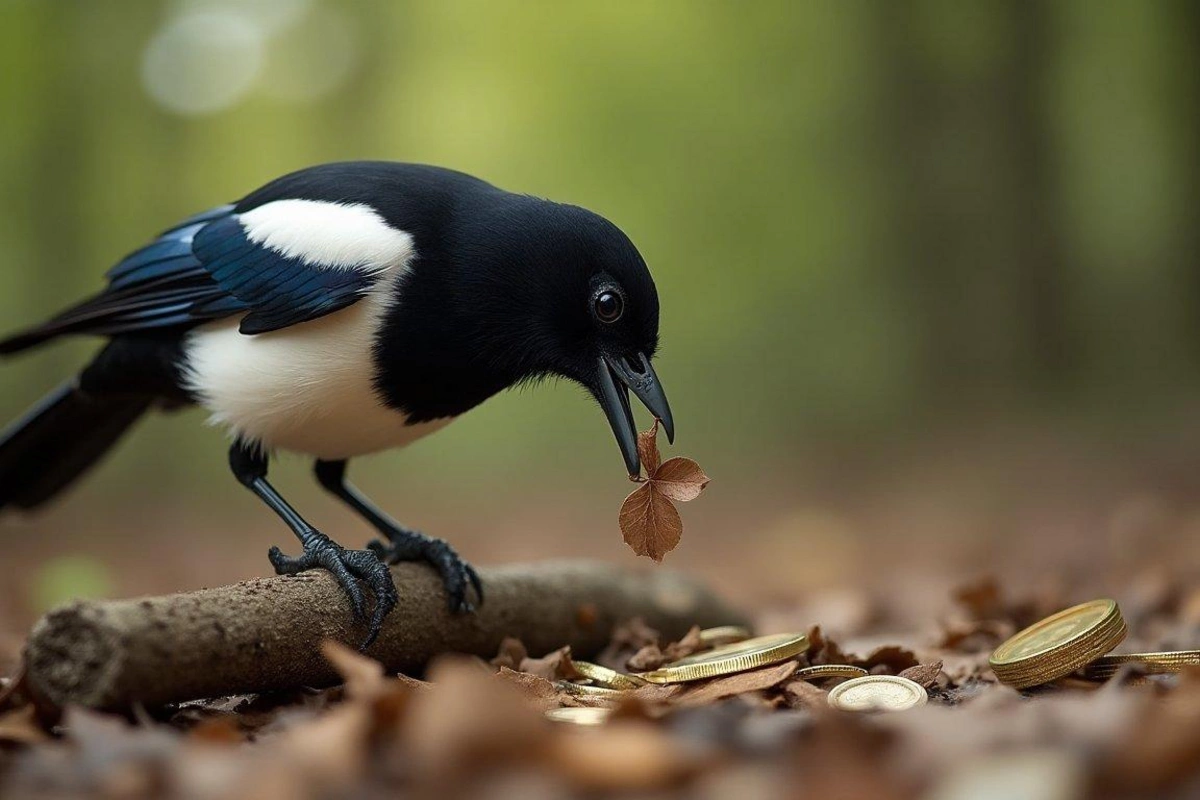 Magpie: Stealing shiny things is a myth. What the feathered kleptomaniac actually steals Magpie: Stealing shiny things is a myth. What the feathered kleptomaniac actually steals