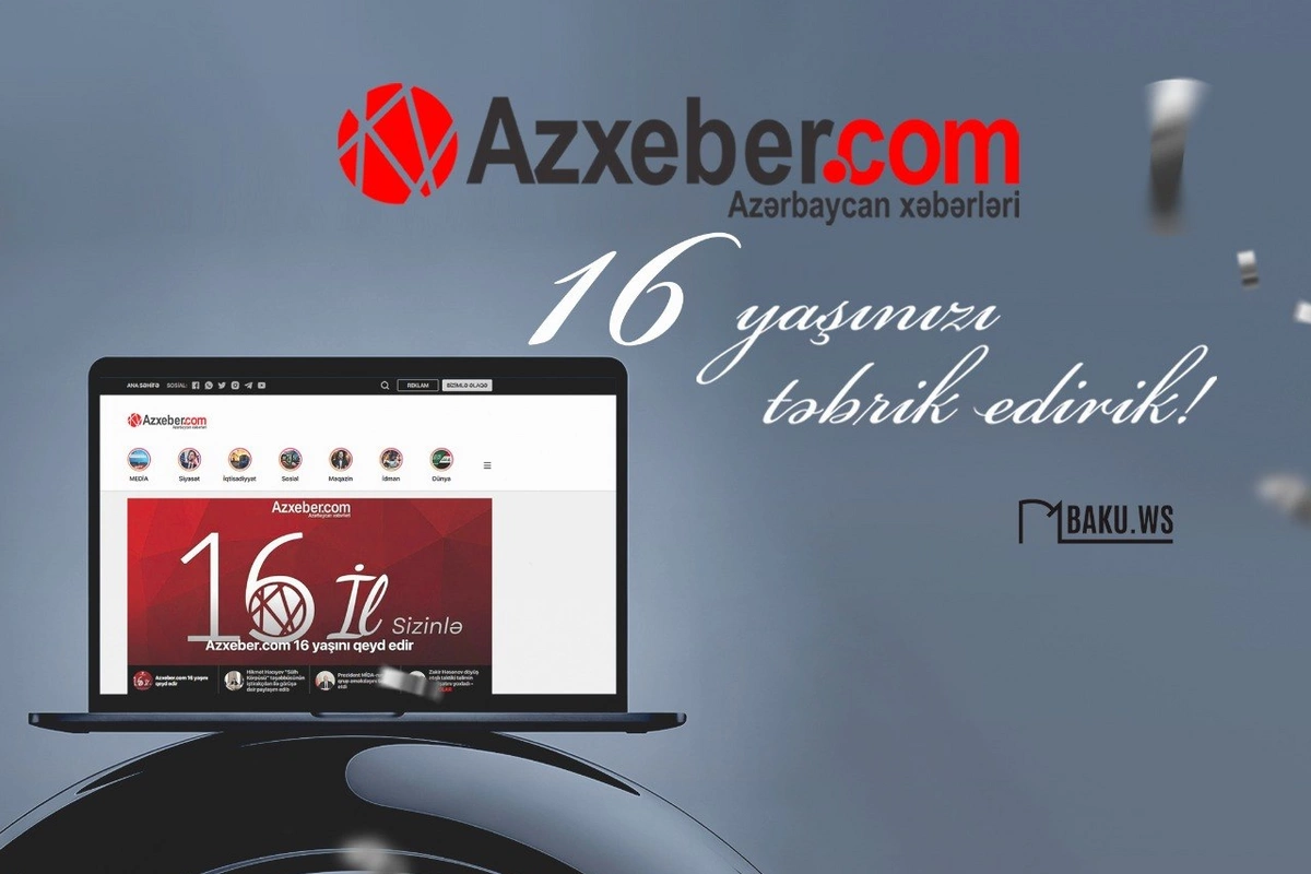 Azxeber.com 16 yaşını qeyd edir