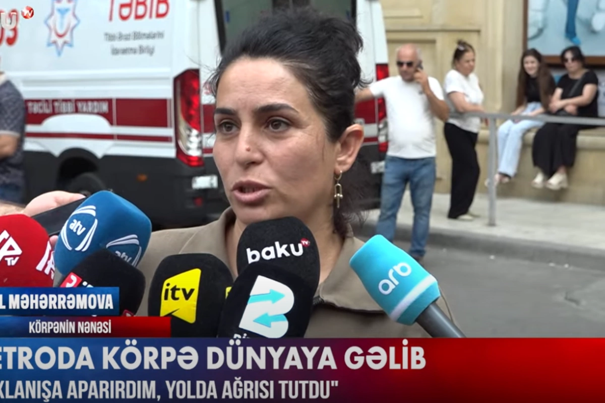 Metroda doğulan körpənin nənəsi danışdı: Yoxlanış aparırdım, yolda sancısı tutdu.