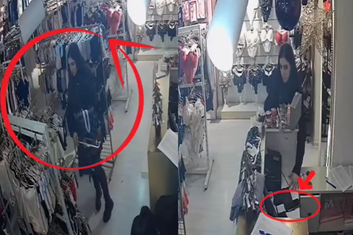 Bakıda mağazadan telefon belə oğurlandı - ANBAAN VİDEO