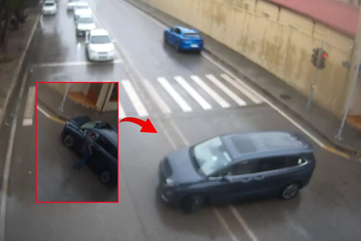 Sürücü görün hansı üsula əl atıb qaydanı pozdu - ANBAAN VİDEO