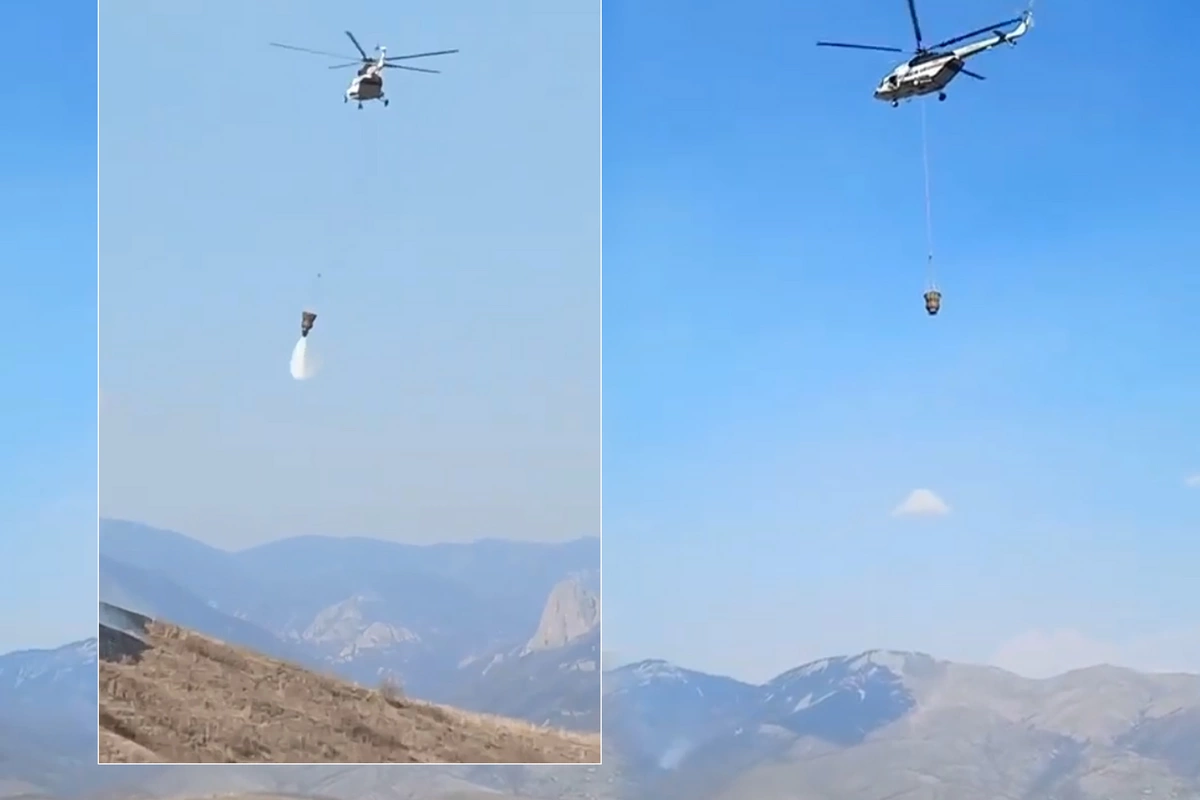 Laçın və Kəlbəcərdə yanğının söndürülməsinə iki helikopter cəlb edilib