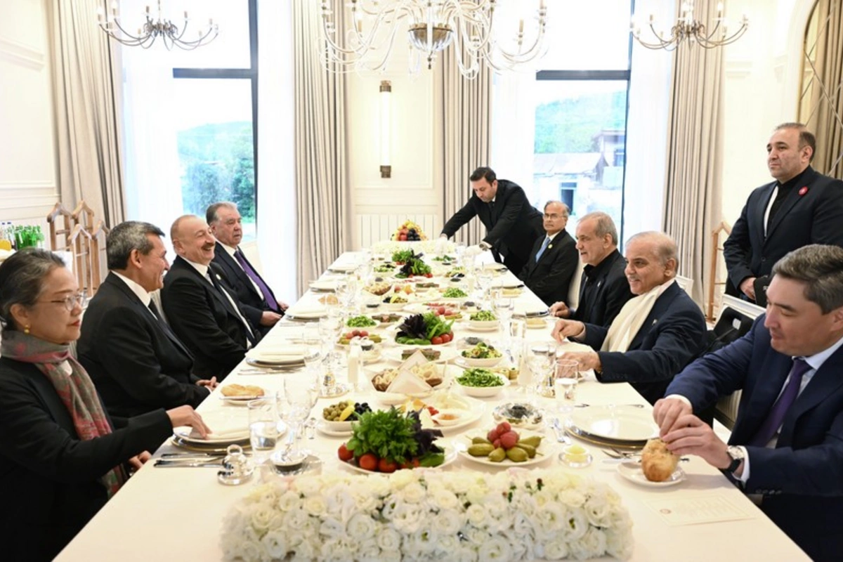 In Shusha, an official dinner was given on behalf of Ilham Aliyev in honor of the participants of the 17th ECO Summit In Shusha, an official dinner was given on behalf of Ilham Aliyev in honor of the participants of the 17th ECO Summit