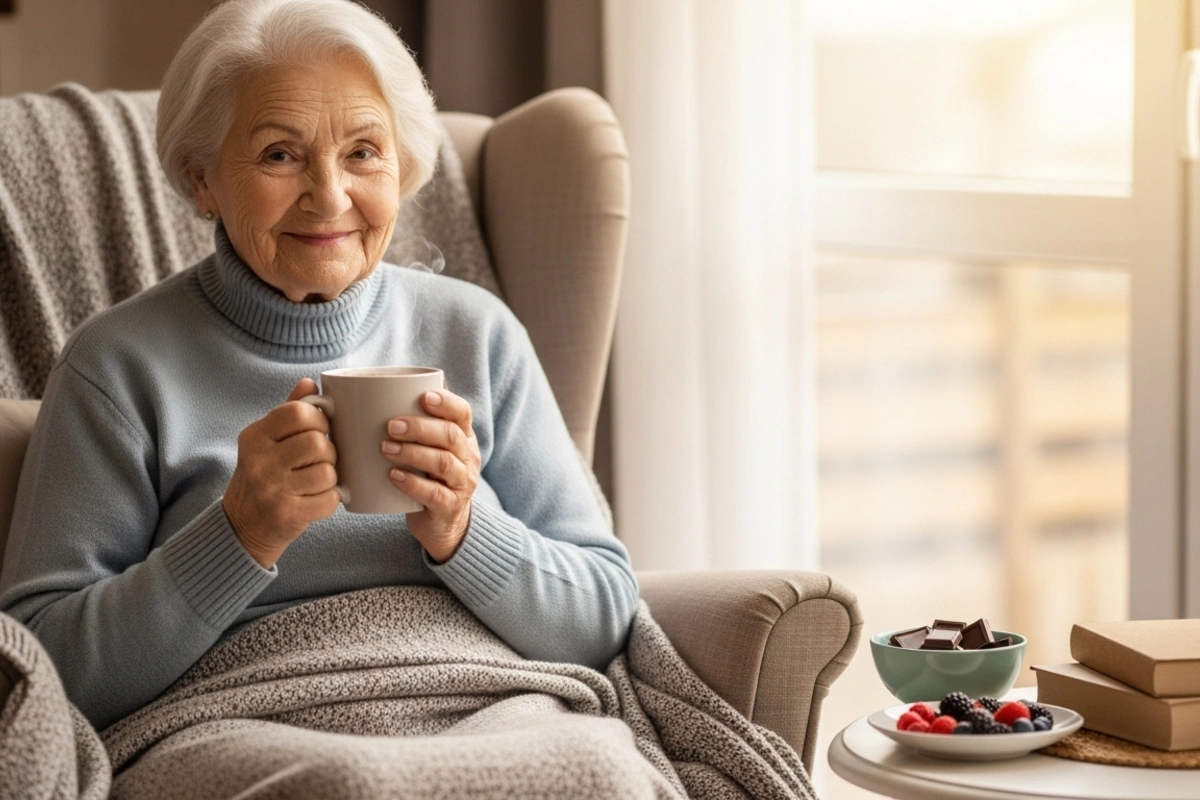 What are the benefits of cocoa for elderly people?