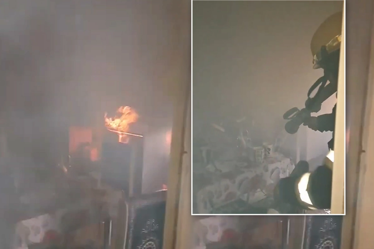 Bərdədə ev yanıb