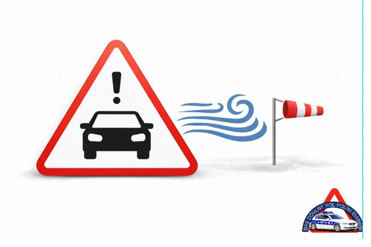 Yol polisi küləkli hava ilə bağlı hərəkət iştirakçılarına müraciət edib
