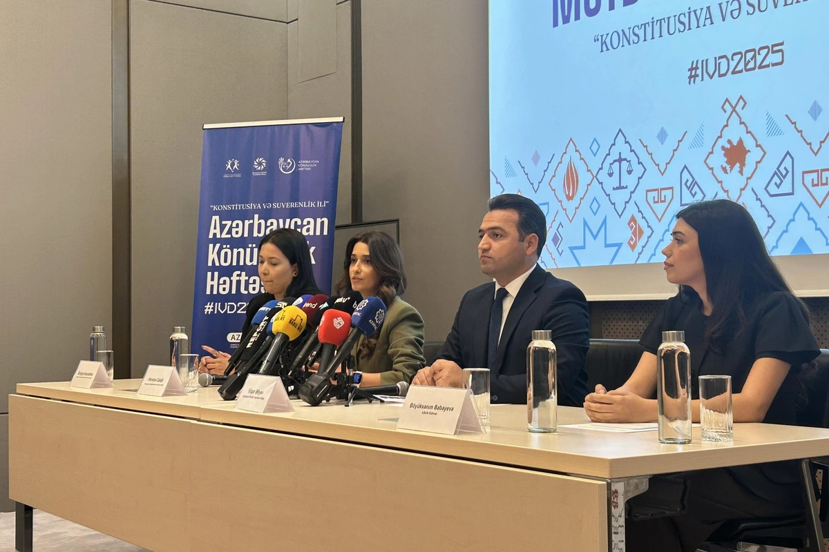 Bakıda Könüllülərin VIII Həmrəylik Forumunun mətbuat konfransı keçirilir