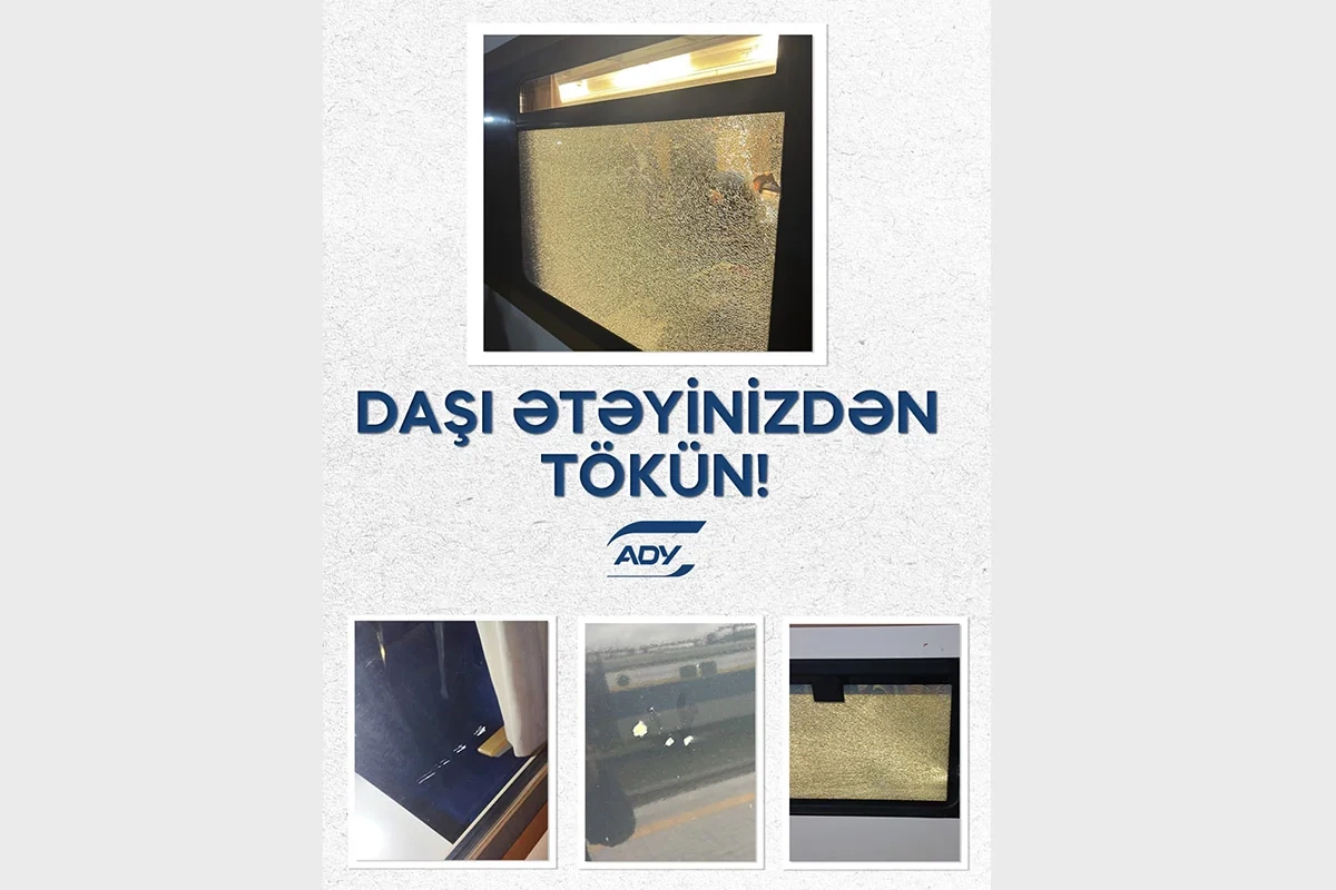 Son 10 gündə hərəkətdə olan sərnişin qatarlarına 5 dəfə daş atılıb